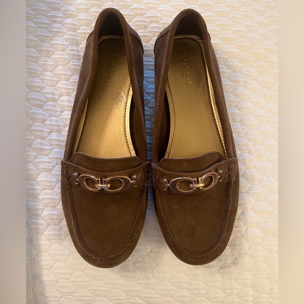 Women’s COACH Fortunata brown suede shoes-Sz 8.5 B
